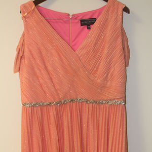 Pleated Evening Gown